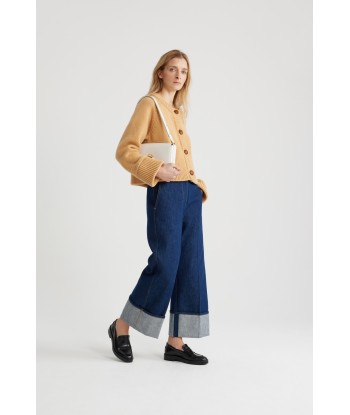 Pantalon en denim bio à revers une grave pollution 