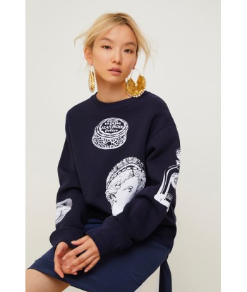 Sweatshirt oversize en coton imprimé votre