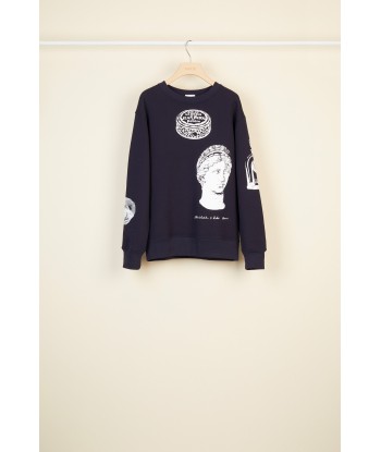 Sweatshirt oversize en coton imprimé votre