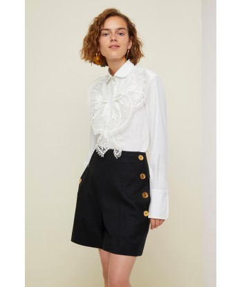 Chemise à plastron en dentelle Jusqu'à 80% De Réduction