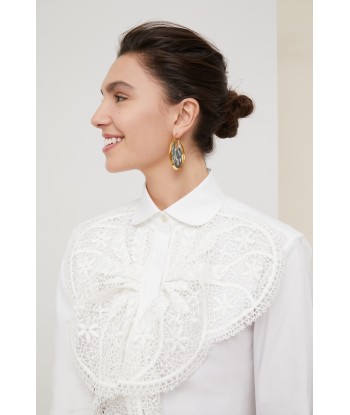 Chemise à plastron en dentelle Jusqu'à 80% De Réduction