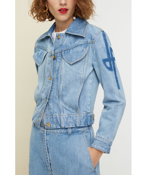 Veste en denim bio la livraison gratuite