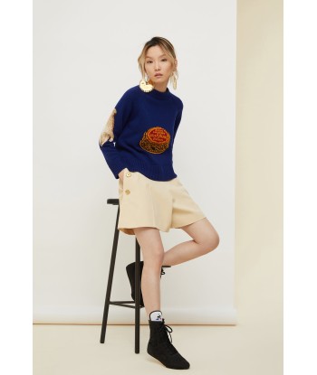 Pull en jacquard brodé plus qu'un jeu 