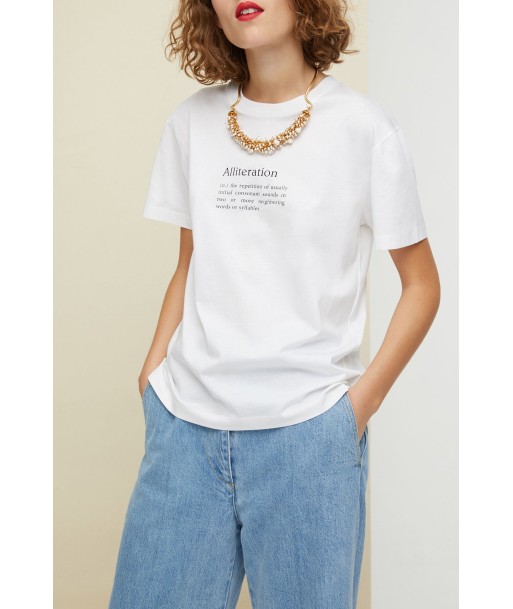 T-shirt Alliteration en coton bio ouvre sa boutique