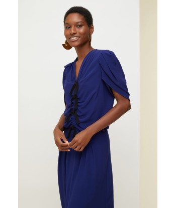 Robe froncée à noeuds 50-70% off 