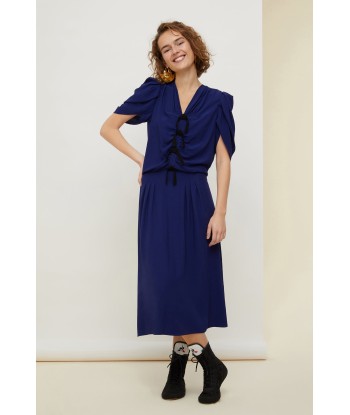 Robe froncée à noeuds 50-70% off 