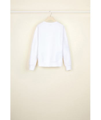 Sweatshirt en coton bio à plastron dentelle Amélioration de cerveau avec