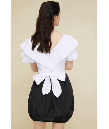 Robe boule en coton à dos croisé vente chaude votre 