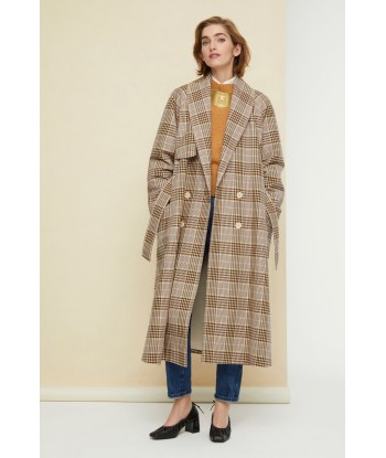 Trench en gabardine tartan vous aussi creer 