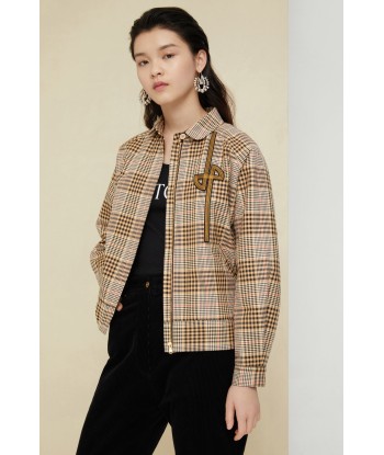 Blouson en coton tartan prix