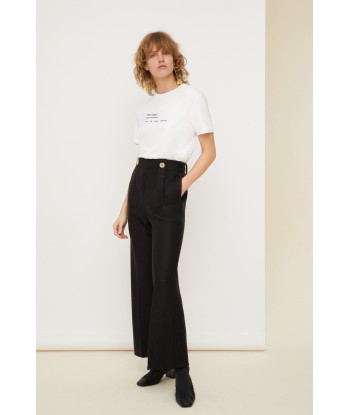 Pantalon large en laine 50% de réduction en Octobre 2024