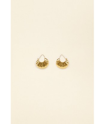 Grandes boucles d’oreilles mandarine en laiton acheter