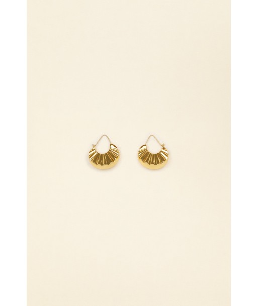 Grandes boucles d’oreilles mandarine en laiton acheter