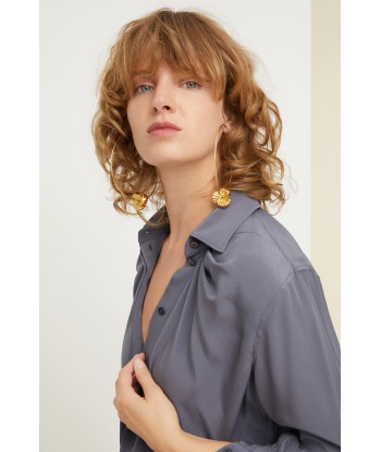 Blouse iconique drapée en soie prix pour 