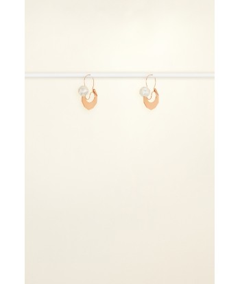 Small Facet Hoop Earrings - Copper and Silver la colonne vertébrale