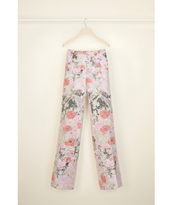 Pantalon large en jacquard l'achat 