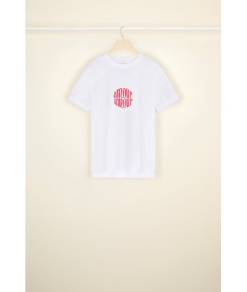 T-shirt Amour Amour en coton bio rembourrage situé sous