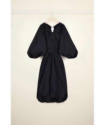 Robe maxi ceinturée en faille éco-responsable Pour