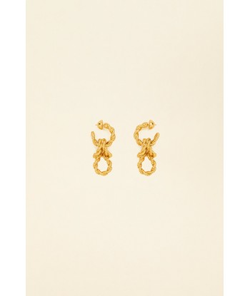 Boucles d’oreilles pendantes chaîne en laiton en stock