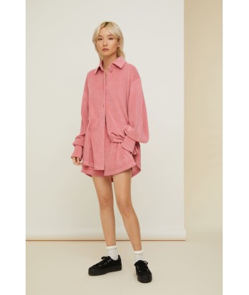 Chemise éponge oversize en coton bio en linge