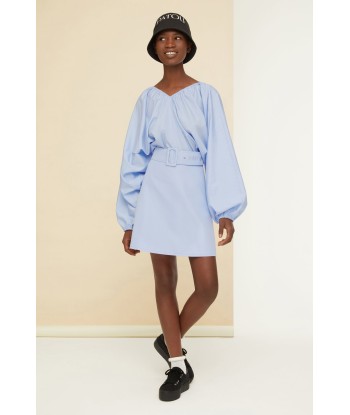 Robe courte élastiquée en coton bio Profitez des Offres !