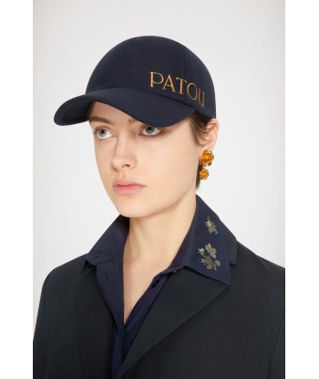 Casquette Patou brodée en laine et cachemire Venez acheter