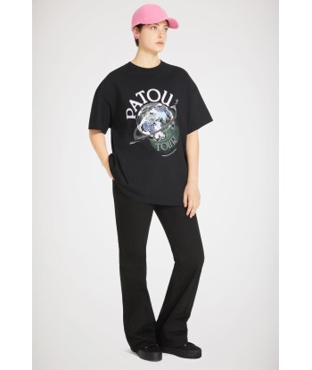 T-shirt Patou Tour en coton bio brillant des détails fins