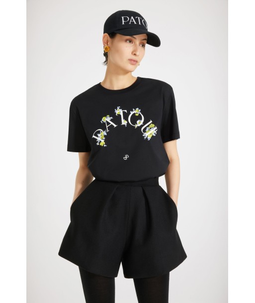 T-shirt Patou à fleurs en coton bio Amélioration de cerveau avec