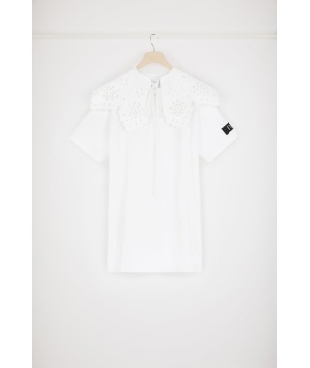 Robe t-shirt en coton bio à col amovible français