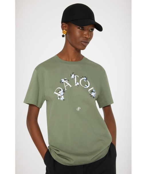 T-shirt Patou à fleurs en coton bio de technologie