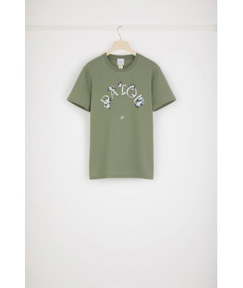 T-shirt Patou à fleurs en coton bio de technologie