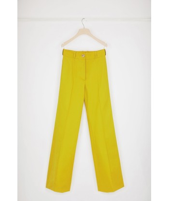 Pantalon évasé en coton bio de pas cher