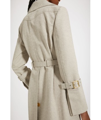 Trench en jacquard de coton bio 50-70% off 