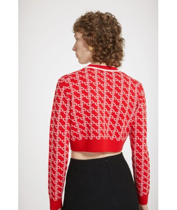 Pull court en laine jacquard éco-responsable soldes