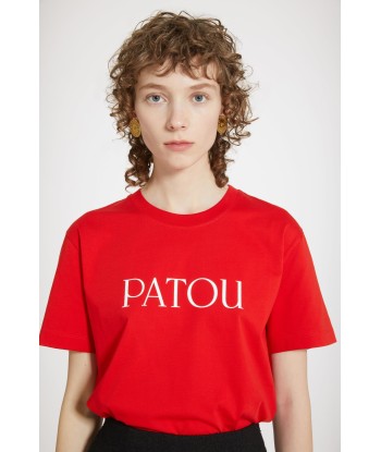 T-shirt Patou en coton bio brillant des détails fins