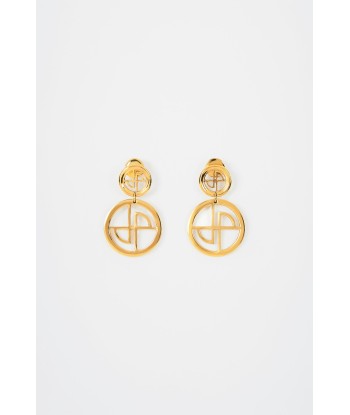 Boucles d'oreilles pendantes JP en laiton doré Paris Déstockage Promo