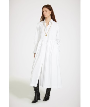 Robe chemise midi en coton bio acheter en ligne