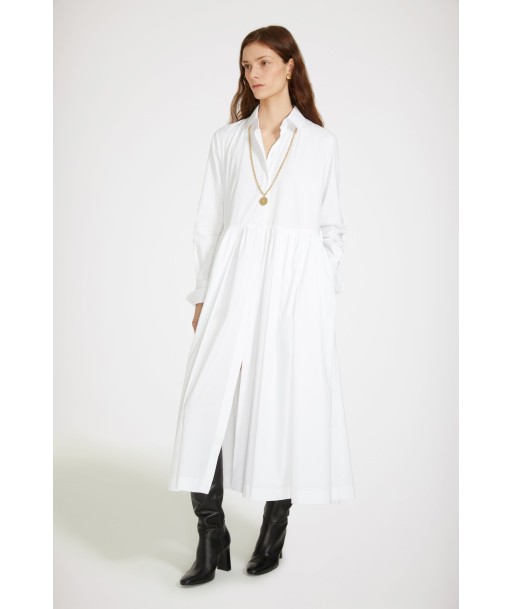 Robe chemise midi en coton bio acheter en ligne