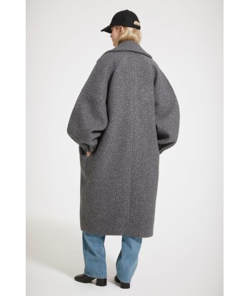 Manteau cocon en laine bouclée mélangée offre 