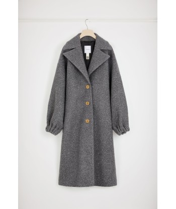 Manteau cocon en laine bouclée mélangée offre 