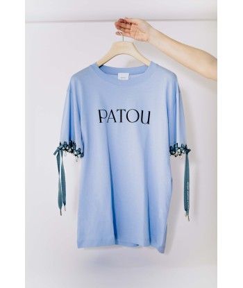 Patou Upcycling 오가닉 코튼 파투 로고 티셔츠 le concept de la Pate a emporter 