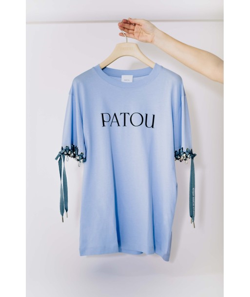 Patou Upcycling 오가닉 코튼 파투 로고 티셔츠 le concept de la Pate a emporter 