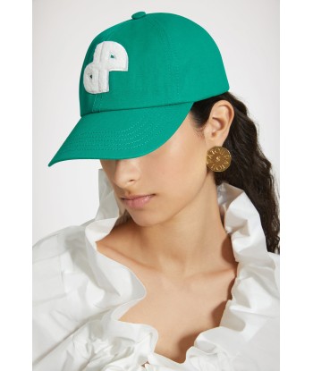 Casquette JP en coton brillant des détails fins