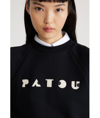 Sweatshirt Patou Art Déco brodé en coton bio sur le site 