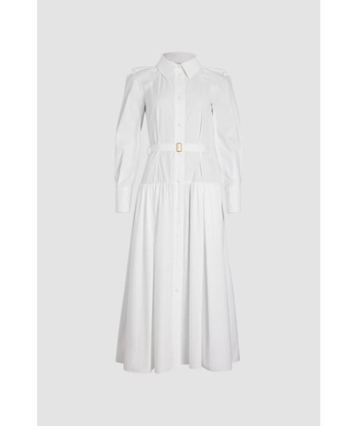 Robe chemise longue en coton bio de la marque