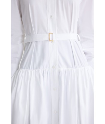 Robe chemise longue en coton bio de la marque