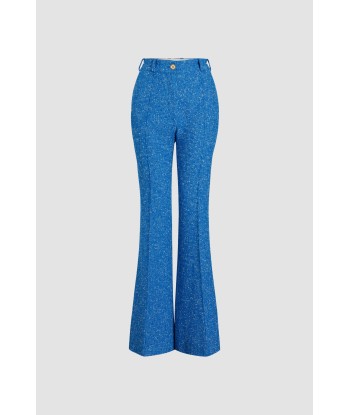 Pantalon évasé en tweed de laine éco-responsable et coton bio Amélioration de cerveau avec