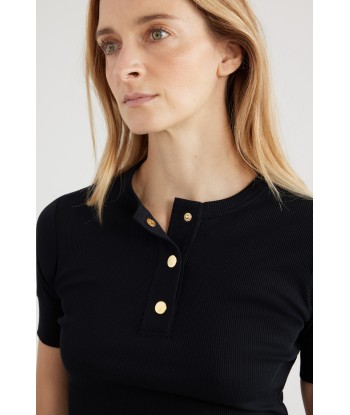 Top henley en coton bio de la marque