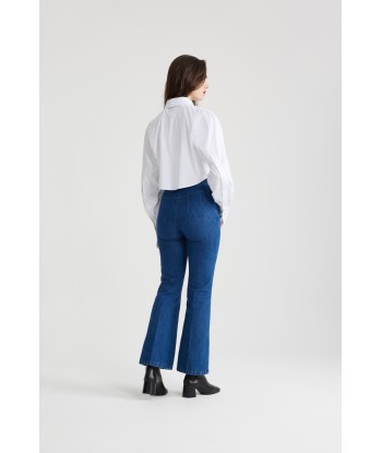 Pantalon évasé en denim bio livraison et retour toujours gratuits