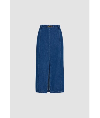 Jupe midi fendue en denim bio en ligne